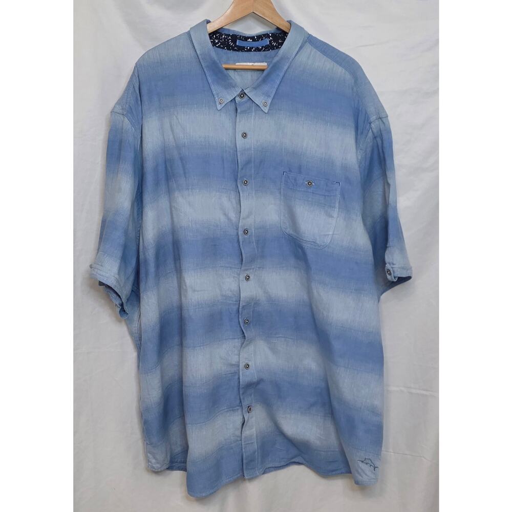 Tommy Bahama Blue Ocean Fade Button-Up Shirt‎ Size 4X
